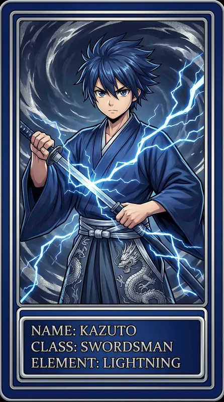 雷电剑士角色卡片——禁漫天堂精选动漫角色